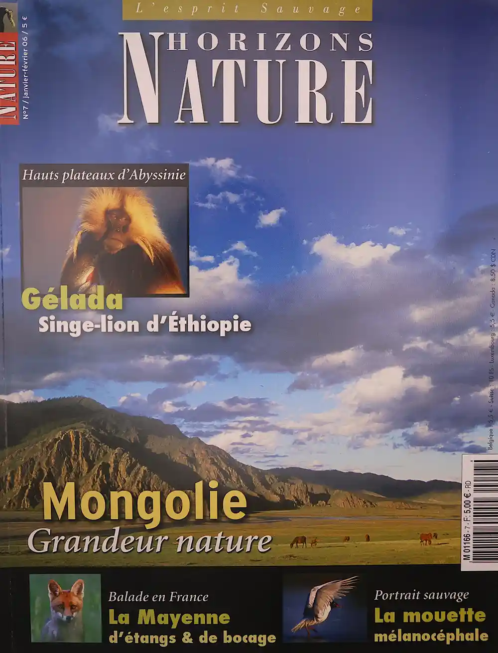 couverture magazine Horizons Nature 07 janvier fevrier 2006